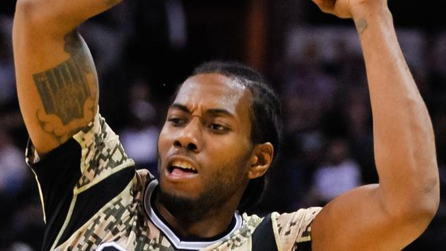 Kawhi Leonard is battling pink eye during the early part of the NBA season.