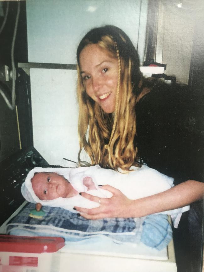 Tina Greer with her daughter Lili as a baby. Picture: Supplied