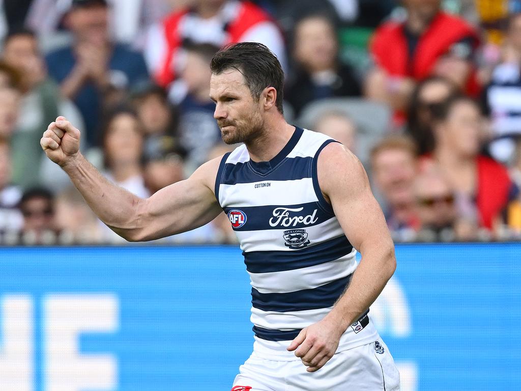 Patrick Dangerfield stood up when the Cats needed him most. Picture: Quinn Rooney/Getty Images