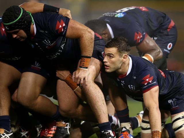 SYDNEY, AUSTRALIA - AUGUST 07: Josh Kemeny of the Rebels during the round 6 Super Rugby AU match between the Rebels and Brumbies at Leichhardt Oval on August 07, 2020 in Sydney, Australia. (Photo by Jason McCawley/Getty Images)