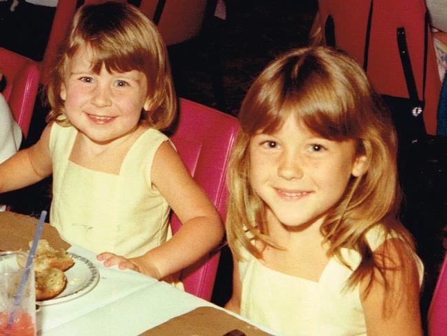 Rachelle Childs with younger sister Kristy at Revesby Worker’s Club.