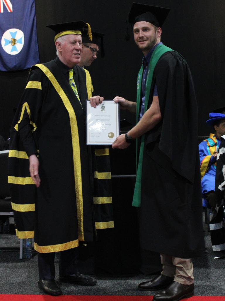 Nicholas Lindsay graduated with a Bachelor of Physiotherapy (Honours) at the CQUniversity graduation ceremony in Bundaberg on December 14, 2023.