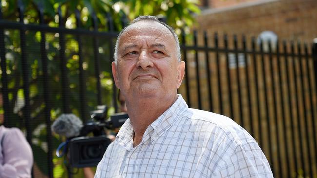 Former Labor NSW minister Milton Orkopoulos leaving Waverley Local Court in Sydney in January.