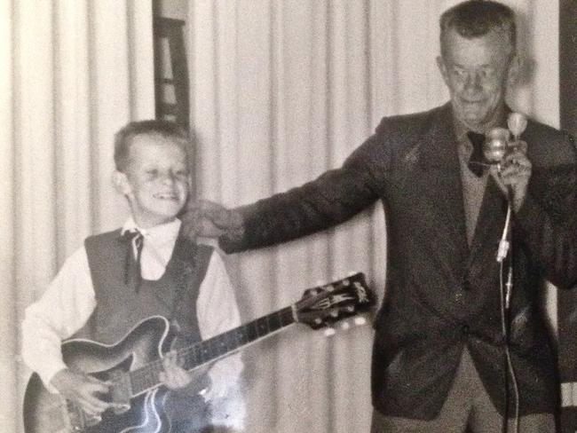 Tommy and his father Hugh Emmanuel in Geraldton, 1964.