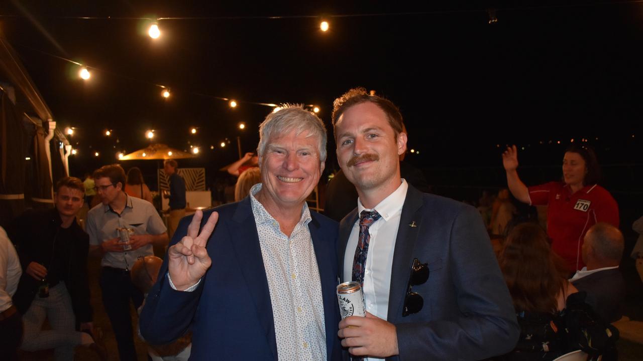 Dr Ross Hetherington and Warwick Turf Club's Joe Levick (Photo: Michael Hudson / Warwick Daily News)