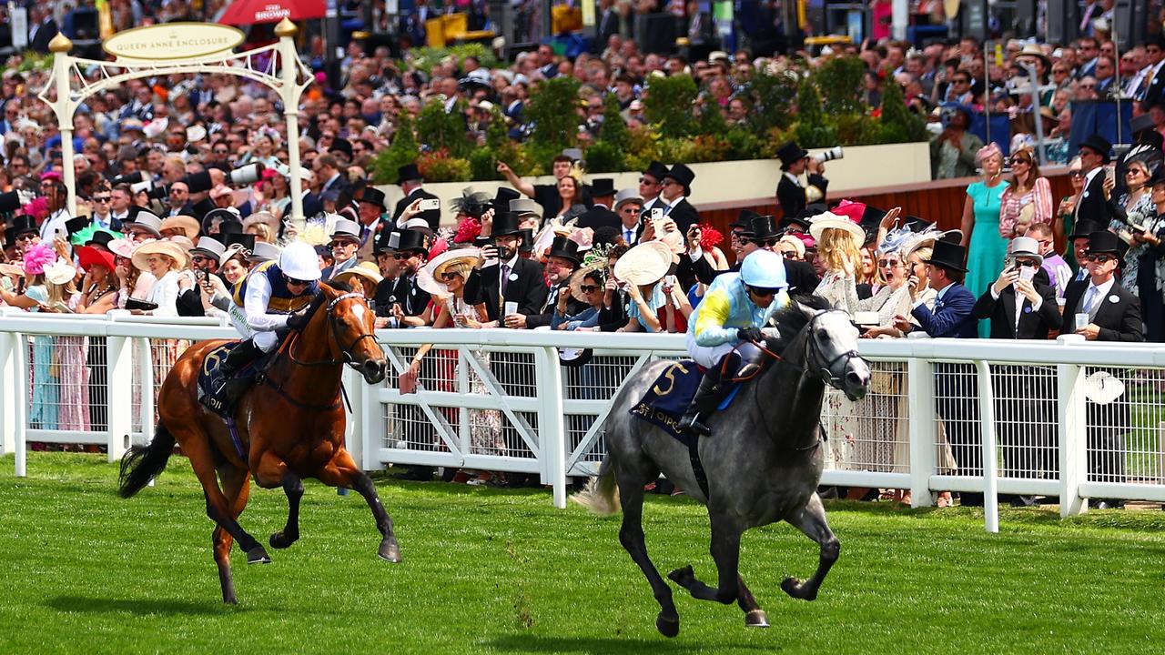 Docklands (white cap) finished second behind Charyn in The Queen Anne Stakes at Royal Ascot. Picture: Bryn Lennon/Getty Images