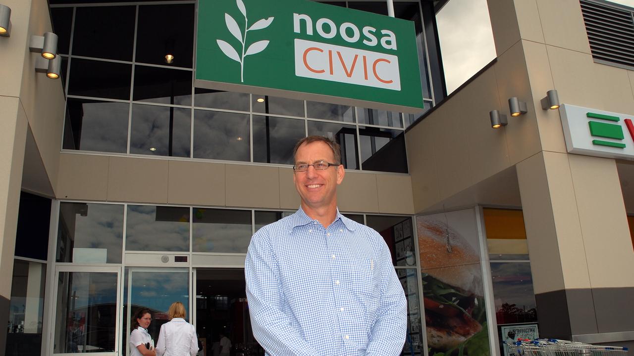 Developer Mark Stockwell at Noosa Civic Shopping Centre. Photo by Geoff Potter