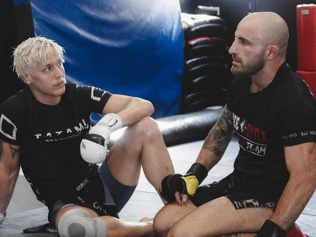 Colby Thickness is a long-time training partner of Alex Volkanovski. Picture: Supplied/Instagram