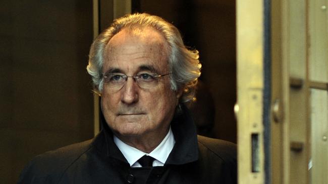 Bernie Madoff leaves a New York court in 2009. Picture: AFP