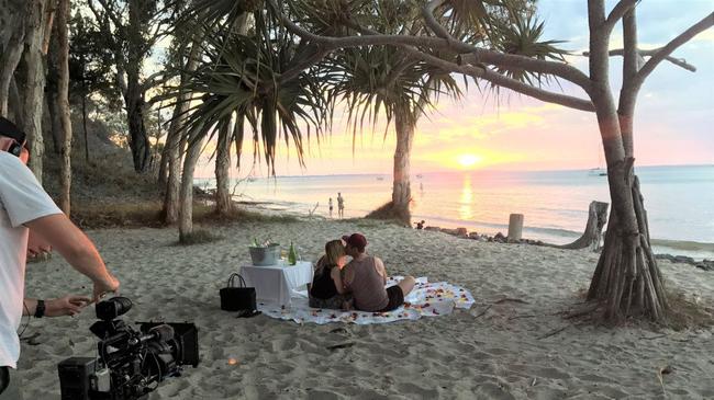 PRISTINE SCREEN TIME: Married at First Sight newlyweds Mat and Alycia enjoying their time on Fraser Island, which was filmed between September and October 2016. Picture: Kingfisher Bay Resort