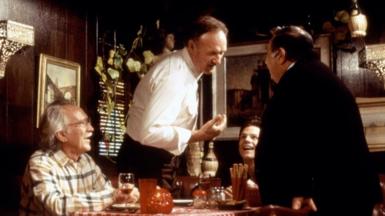 #74: Dan McGuinn in Split Decisions (1988) - Hackman plays a boxing trainer who is preparing his son Eddie to fight in the Olympics. But when his other son is killed and a rival boxer is implicated, the focus turns to revenge.