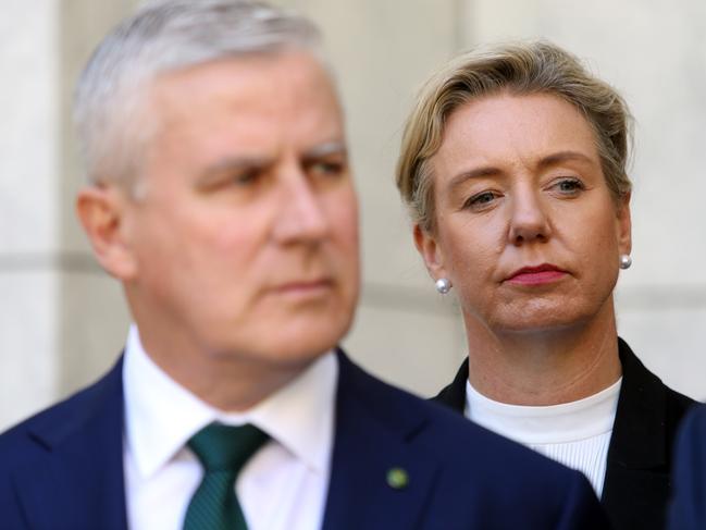 Nationals leader Michael McCormack – whose own leadership is tenuous after failing to cut through with the public – has remained supportive of his deputy, Bridget McKenzie, who is propping up his own job. Picture Gary Ramage