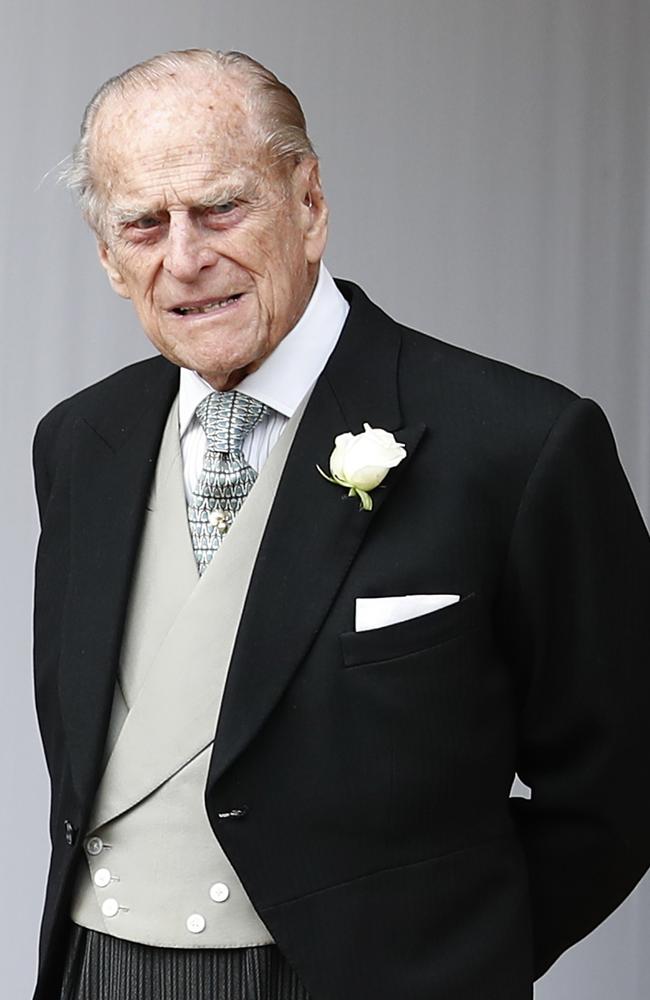 Prince Philip pictured at the wedding of Princess Eugenie of York to Jack Brooksbank in 2018. Picture: Getty Images.