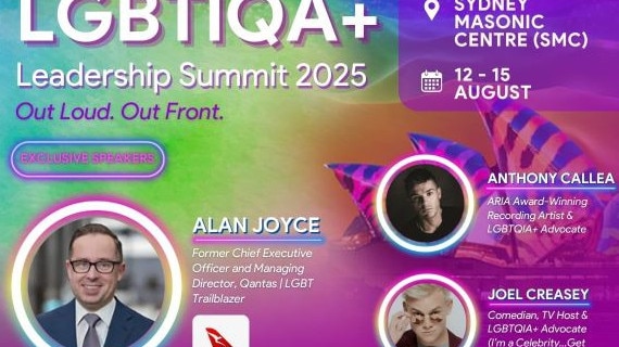 Former Qantas CEO Alan Joyce is appearing at an LGBTQIA+ summit in Sydney. Picture: Supplied