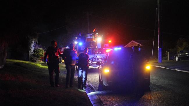 Emergency services at Mr Stevenson’s Clifton Springs home. Picture: Justice Cameron