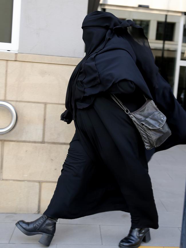 A  family member leaves Parramatta children's court. Picture: John Grainger