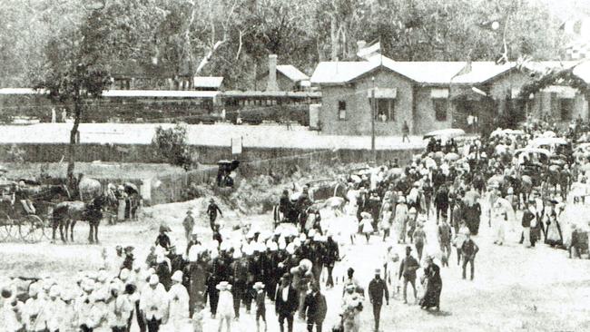 Gold Coast History: Southport Railway station official opening. 1900s. Supplied.