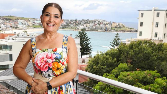 Rosalina Da Silva’s balcony has a view of Bondi Beach. Picture Renee Nowytarger