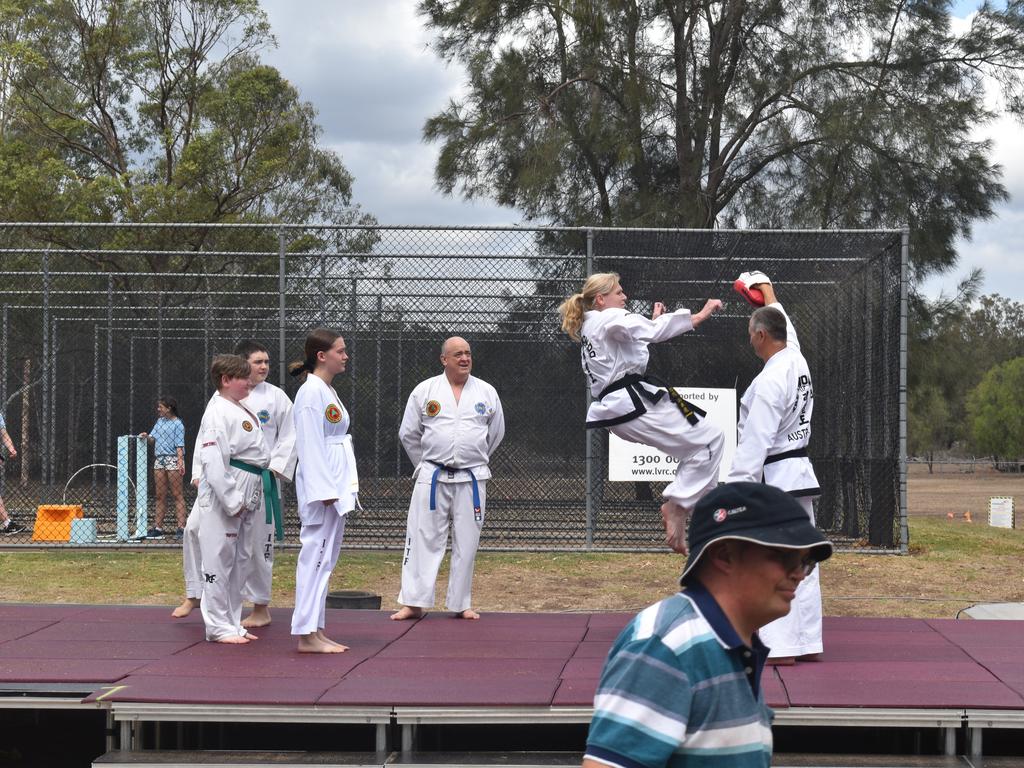 The Laidley Bai Rui Taekwon-Do Club put on a demonstration of their skills for visitors