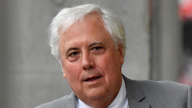 Clive Palmer leaving the Brisbane Supreme Court in Brisbane earlier this month.