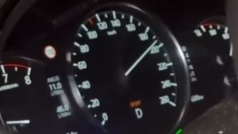 A video on kempsey_youngins_crimes shows speeds of up to 200km/h.