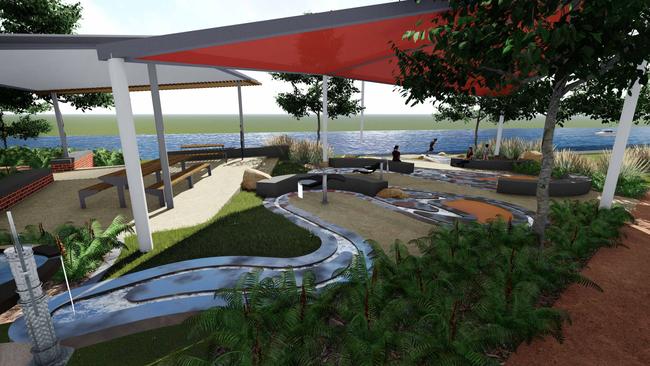 An artist’s impression of Robina City Parklands.