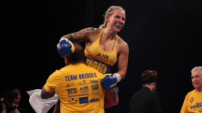 Ebanie Bridges can really fight. Photo by Nigel Roddis/Getty Images