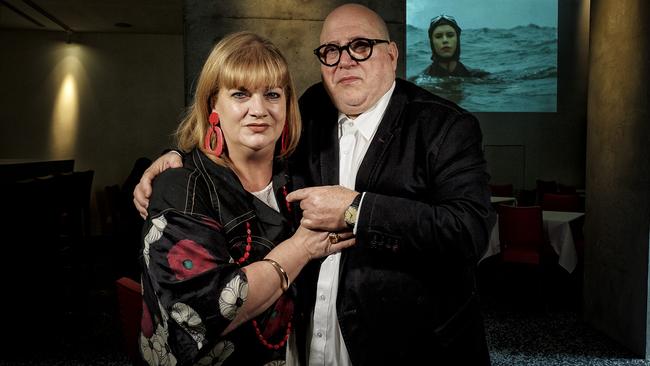 Rinaldo Di Stasio and his partner Mallory Wall at their restaurant, Di Stasio Citta. Picture: Luis Enrique Ascui