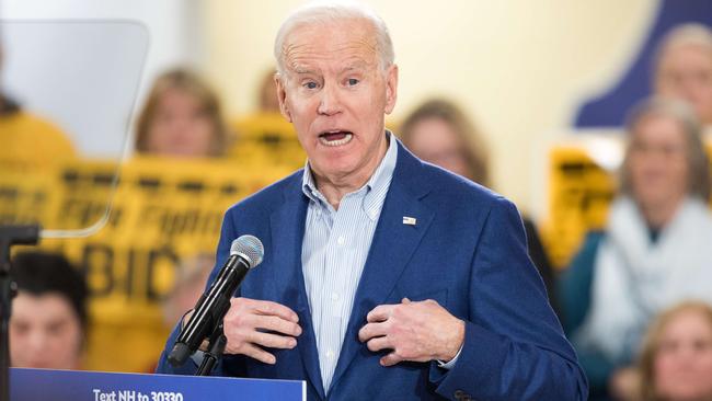 Former vice-President Joe Biden has failed to generate momentum among Democrat supporters. Picture: AFP