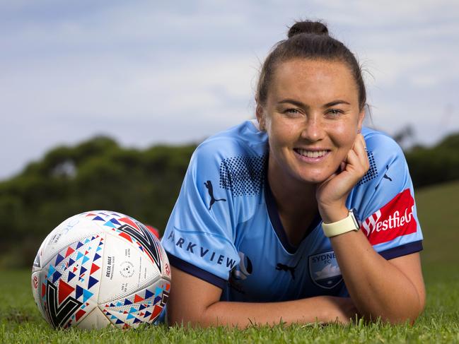 Portrait of Sydney FC and Matildas star Caitlin Foord ahead of Sunday's W-League semi-final against Brisbane Roar. Photos by Chris Pavlich for The Daily Telegraph