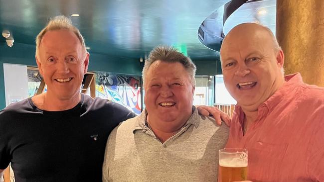 Mark Bairstow (centre) with Barry Stoneham and Billy Brownless. Picture: Mark Bairstow.