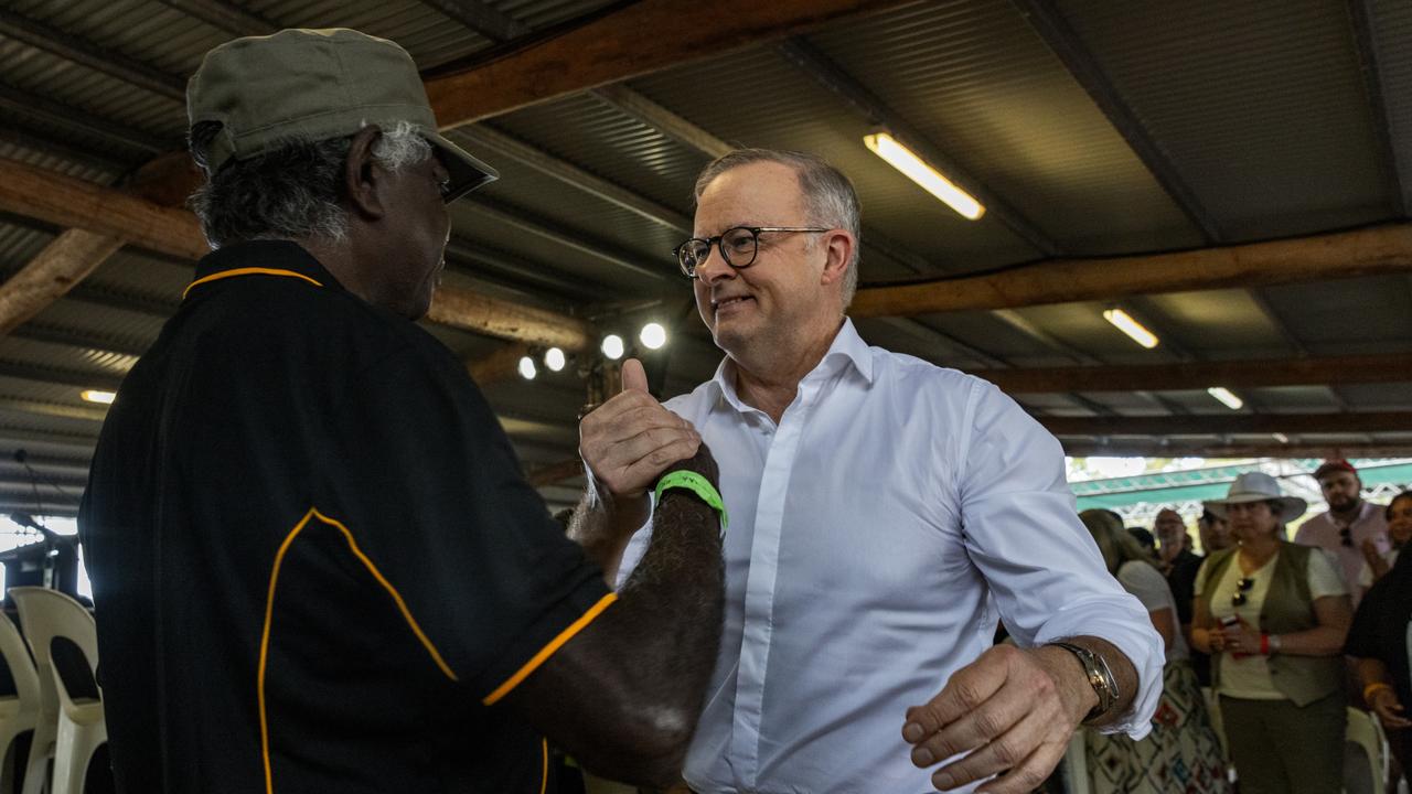 Anthony Albanese accused the “no” camp of not addressing the issues facing First Nation peoples. Photo: Tamati Smith/Getty Images.