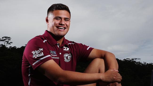 Josh Schuster at Manly headquarters in Narrabeen. Picture: Brett Costello