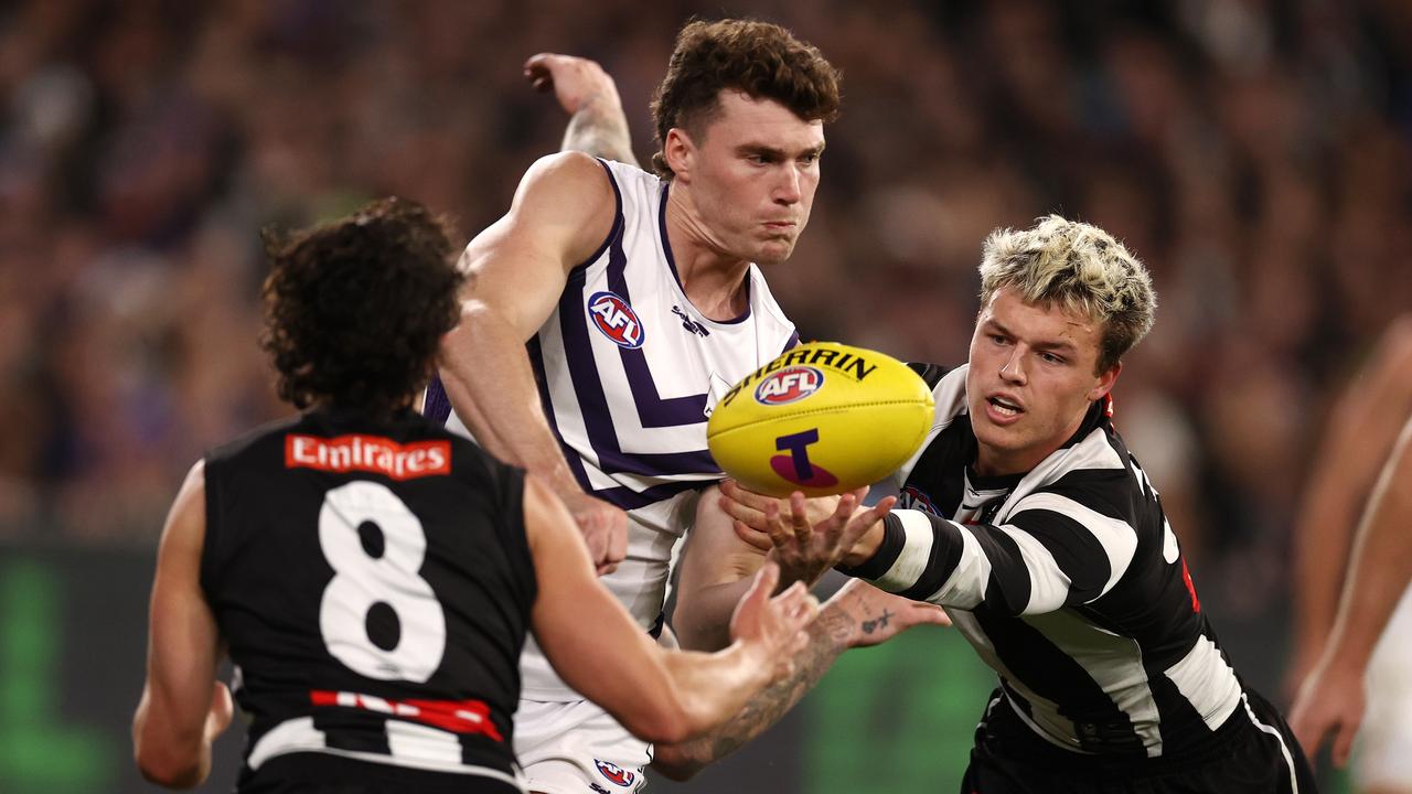 Blake Acres (middle) will play for Carlton next season. Picture: Michael Klein