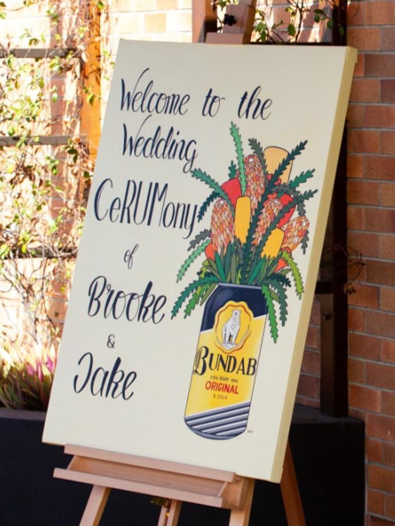 Guests were welcomed into the Bundaberg Rum museum before making their way to the wedding venue in the theatre.