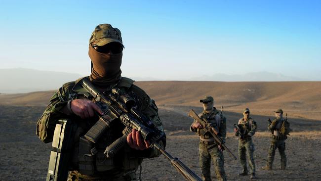 Australian special forces soldiers on patrol in Afghanistan. Picture: Defence