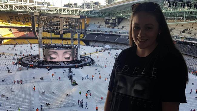 Adele Melbourne concert. Picture: Herald Sun reader Angela