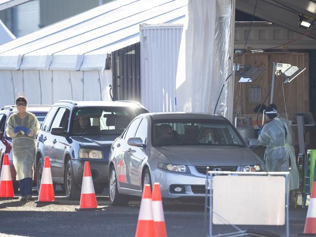 Health authorities are meeting with the government in Tasmania. Picture: Richard Jupe