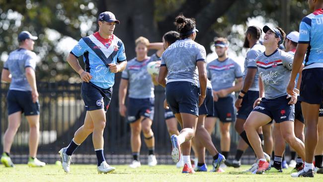 It will be Cronk, if anyone, pushing the Roosters to improve. Image: Jonathan Ng