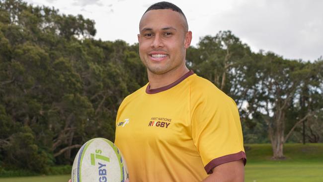 Former NRL player Tyrone Phillips has made the First Nation Rugby Sevens team. Pic: Rugby Australia