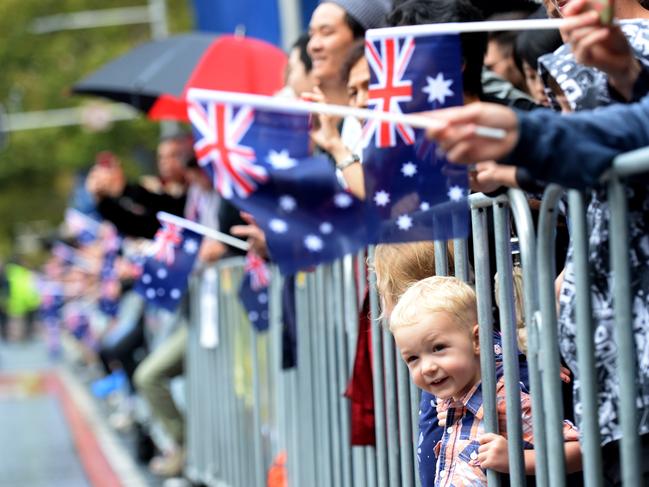 Anzac march in Sydney. Picture: Jeremy Piper