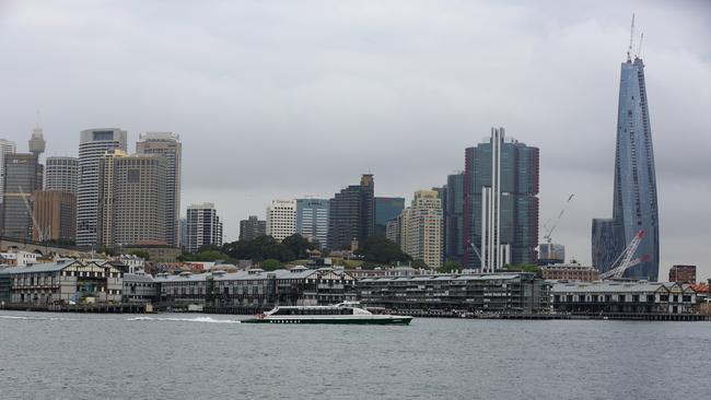 The Crown casino at Barangaroo towers over the Sydney skyline. Picture: NCA Newswire/Gaye Gerard