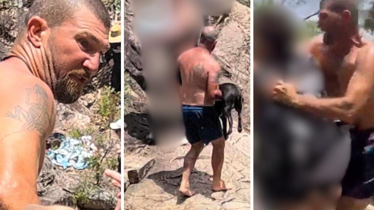 Robert Tissot, 43, was captured on video allegedly assaulting bystanders at Blackman's Gap on January 13.