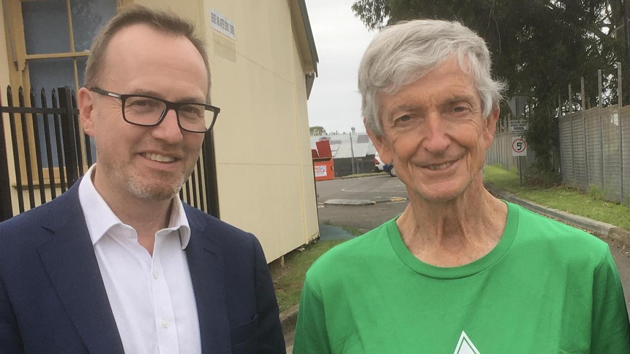 Greens MLC David Shoebridge and Parramatta federal Greens hopeful Phil Bradley.