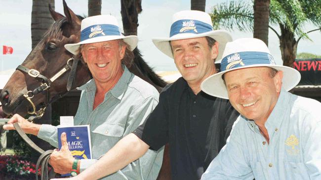 New magic millions owners John Singleton, Rob Ferguson and Gerry Harvey in 1998.