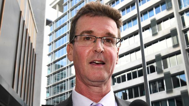 Tim Connolly leaves a hearing at the Crime and Corruption Commission in Brisbane on Thursday. Picture: AAP Image/Dan Peled