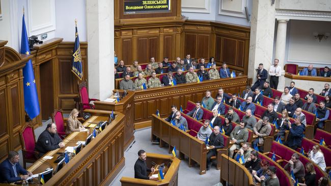 Volodymyr Zelensky unveils his ‘victory’ plan. Picture; AFP.