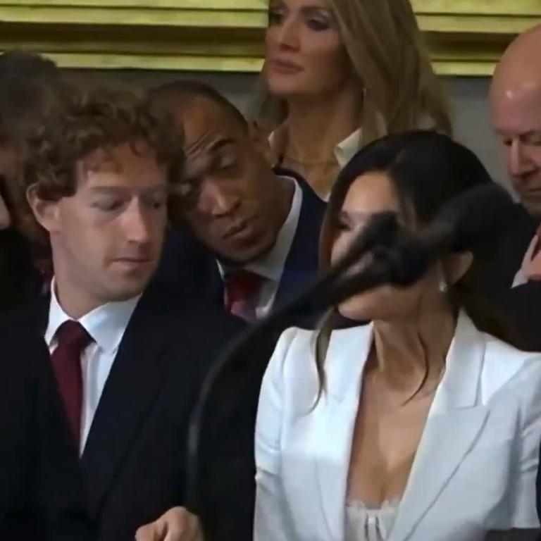 Tut tut Zuck. Sanchez’s daring outfit rejected the solemnity traditionally expected at presidential events, perfectly reflecting Trump’s showy, reality-TV-style presidency.