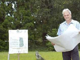 Growth spurt: Riordans Consulting Survevors owner Tony Riordan reviews plans for a residential development that will double the population of Wollongbar over the next decade. Picture: Marc Stapelberg