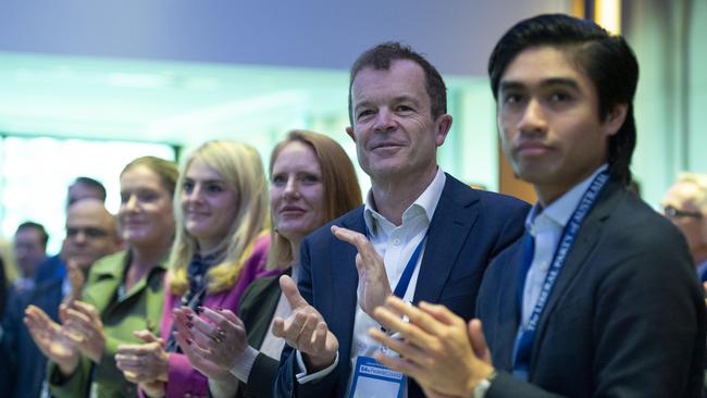 Part of the audience at the Liberal Party Federal Council in Sydney as Peter Dutton speaks on Saturday. Picture:NewsWire/ Monique Harmer